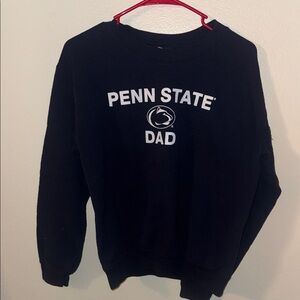 Unisex Gildan Navy Crewneck Sweater with Penn State Dad